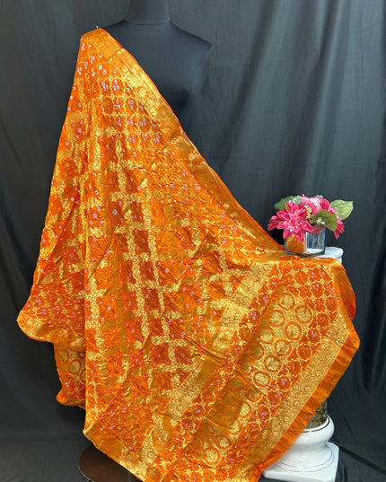 Bandhani gharchola dupatta by Kurti Connection USA