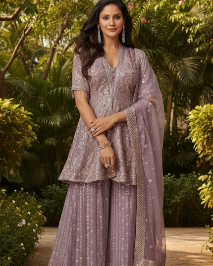 Veda : designer sharara suit