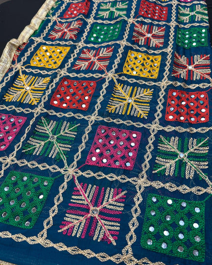 Embroidered phulkari dupatta by Kurti Connection USA