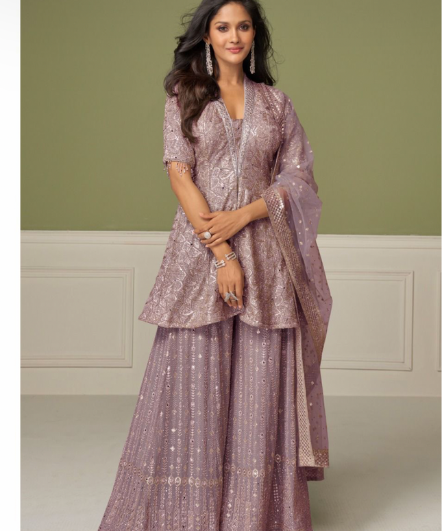 Veda : designer sharara suit