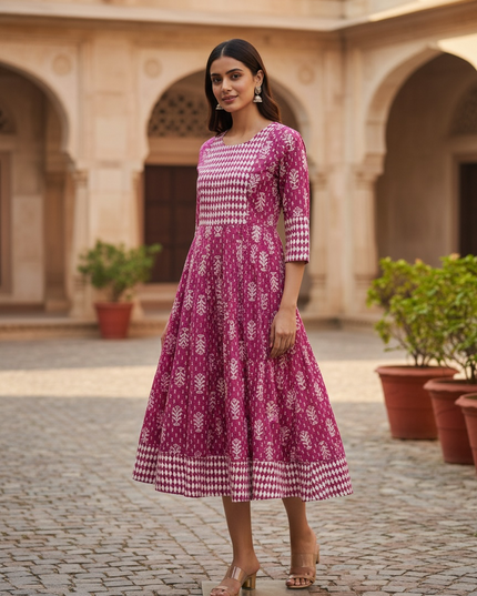 Jaipur cotton long kurti