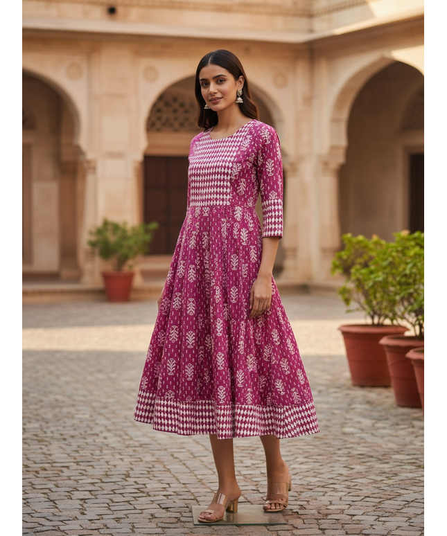 Jaipur cotton long kurti