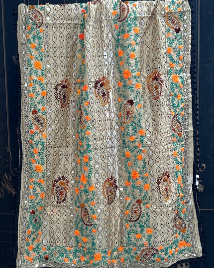 Kantha work dupatta
