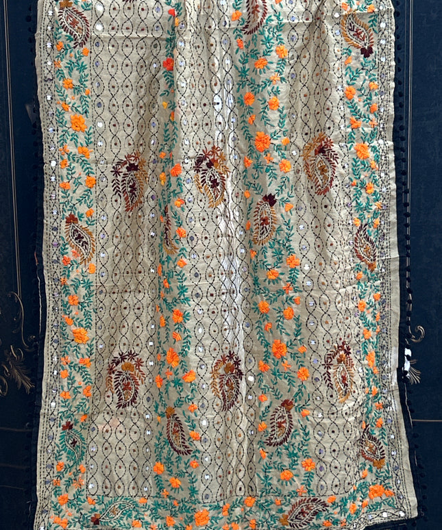 Kantha work dupatta
