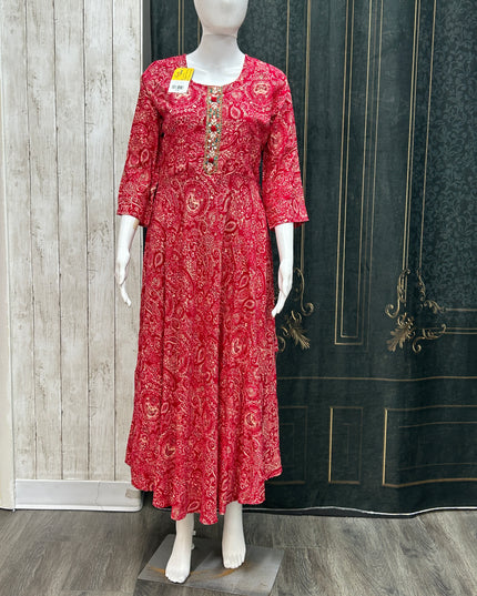 Rayon long kurti