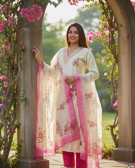 Tissue silk salwar suit