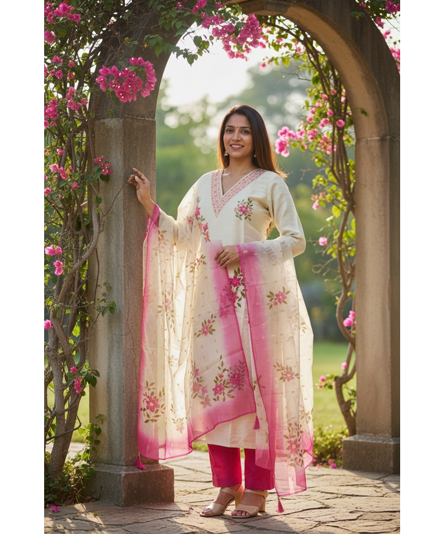 Tissue silk salwar suit