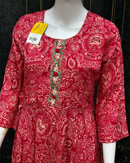 Rayon long kurti