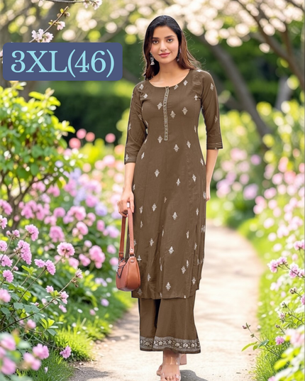Summer Cotton Kurti plazzo set