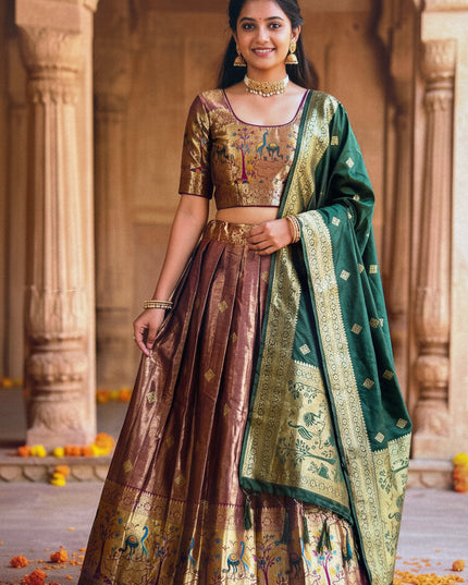 Pattu Lehenga for teenagers