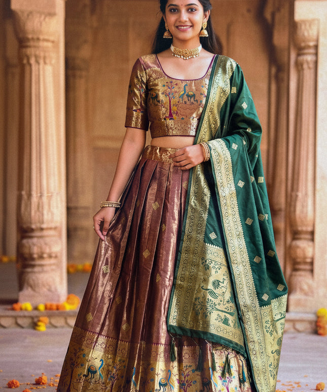 Pattu Lehenga for teenagers