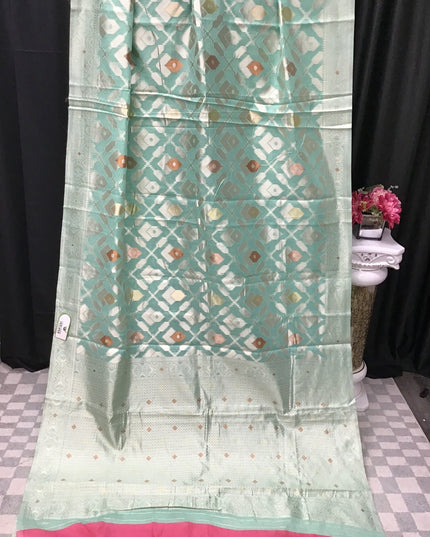 Linen cotton saree
