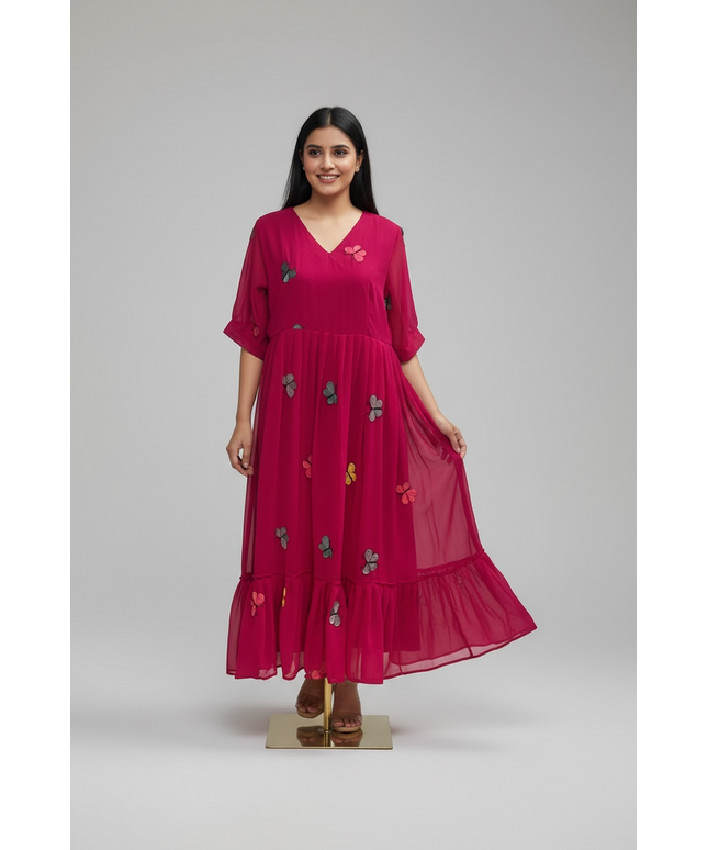 Georgette long frock