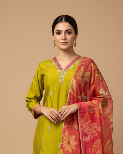 Modal silk kurti set