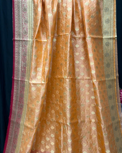 Chanderi silk saree by Kurti Connection USA
