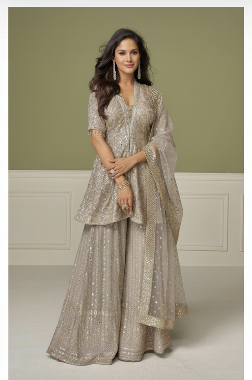 Aashna : designer sharara suit