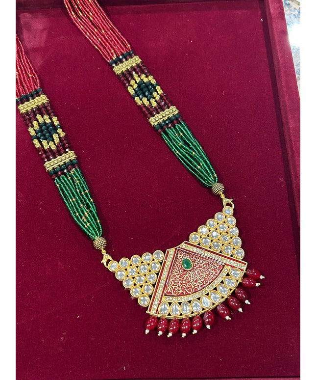 Long haar | Kundan necklace by Kurti Connection USA