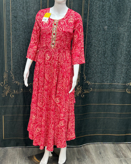 Rayon long kurti