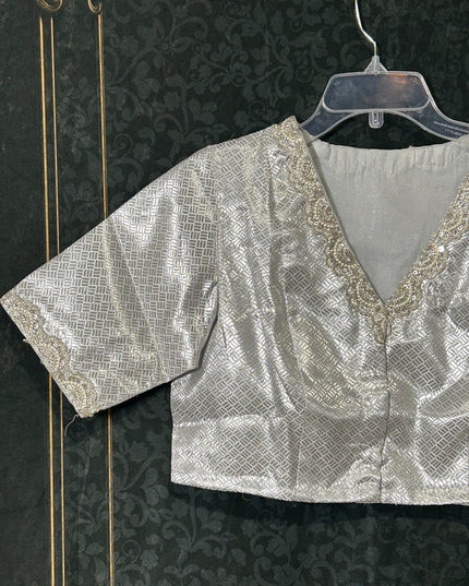 Silver blouse