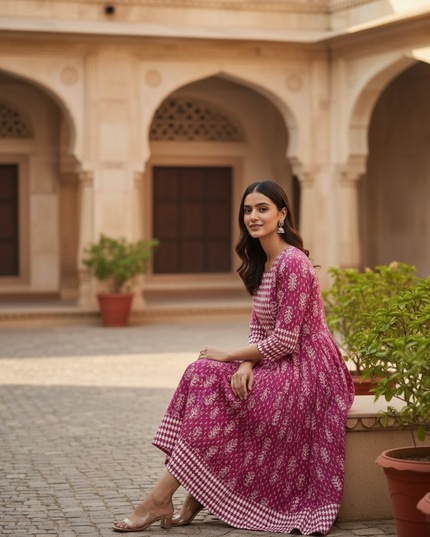 Jaipur cotton long kurti