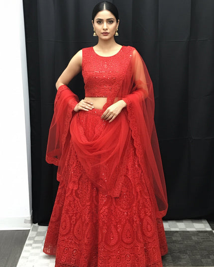 Red lehenga Choli set