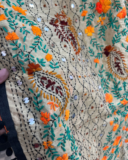 Kantha work dupatta