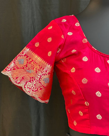 Banarasi silk blouse by Kurti Connection USA