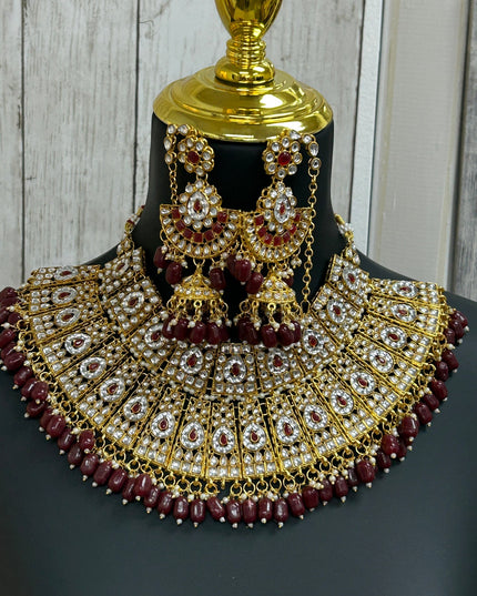 Bridal necklace set by Kurti Connection USA
