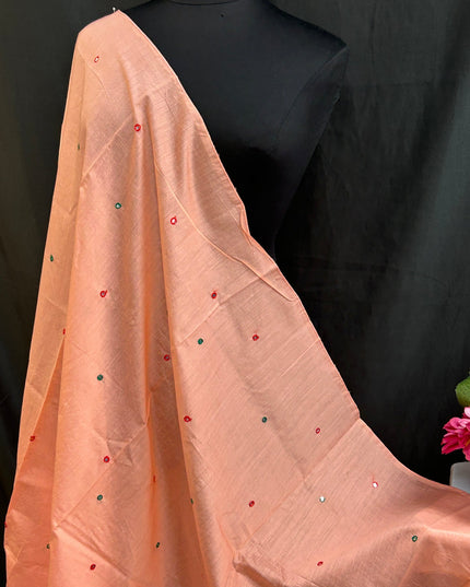 Cotton silk dupatta with small mirrors by Kurti Connection USA