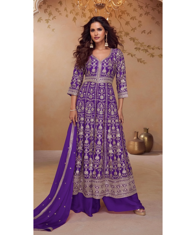 Seerat: Indo western long gown - Anarkali