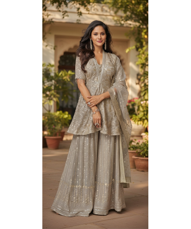 Aashna : designer sharara suit