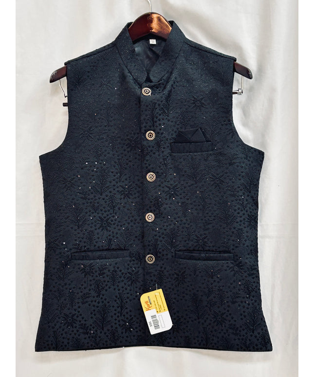 Silk vests for men | half jacket / kurta - Kurti Connection USA