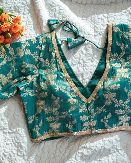 Brocade blouses by Kurti Connection USA