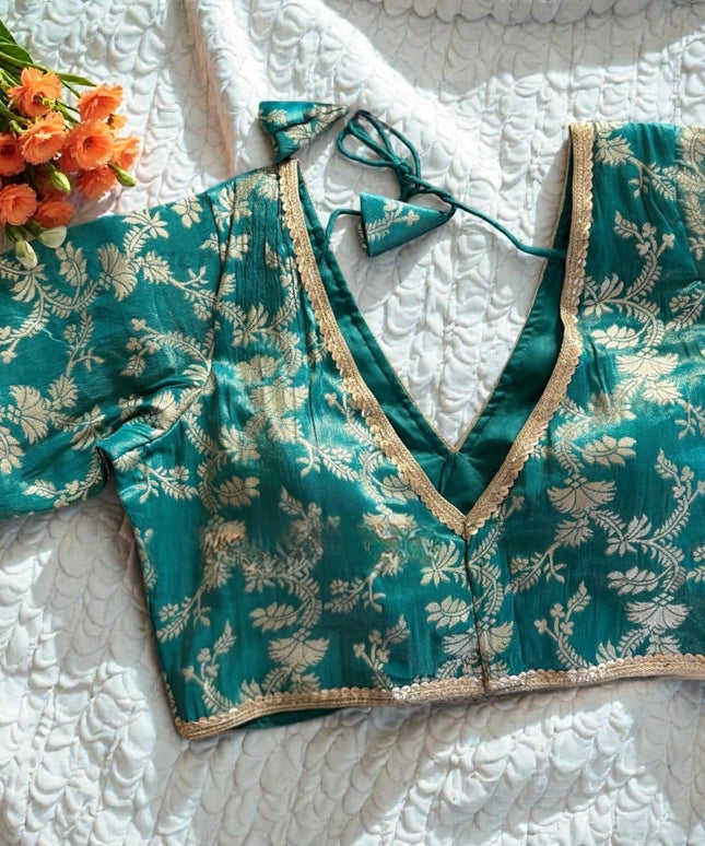 Brocade blouses by Kurti Connection USA