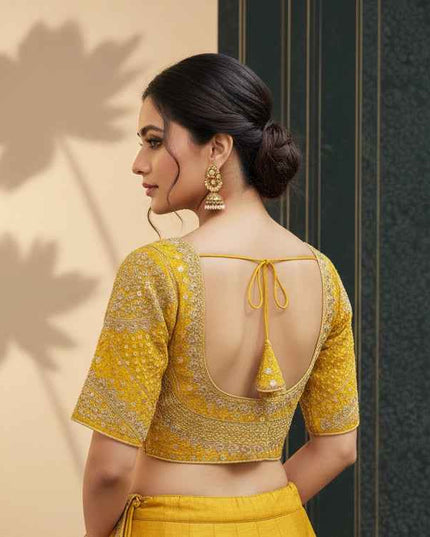 Heavy embroidery work blouse