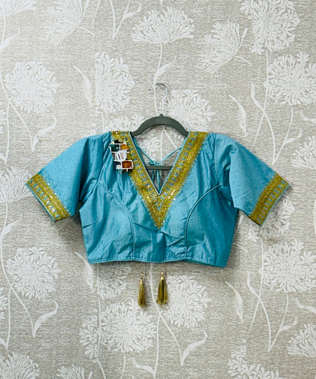 Light blue blouse by Kurti Connection USA