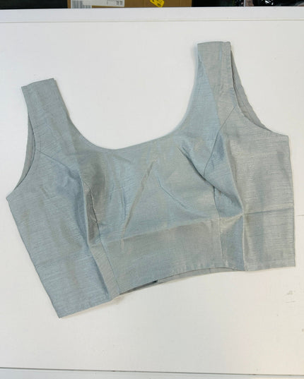Light grey / silver grey blouse by Kurti Connection USA