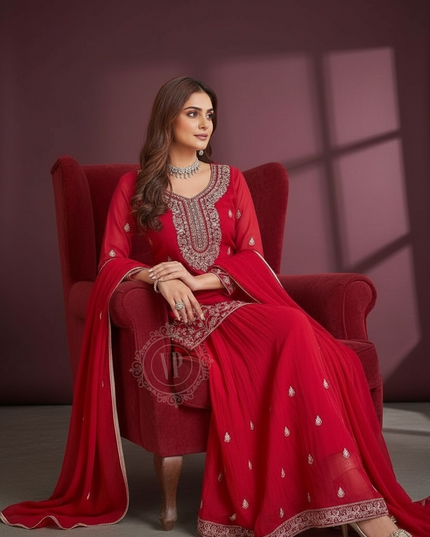 Party wear sharara set by Kurti Connection USA