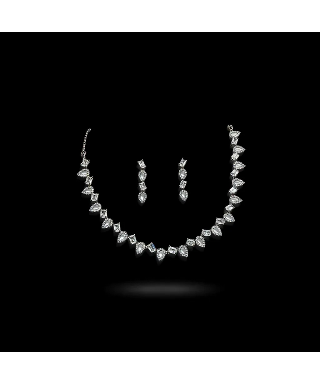 Silver AD necklace by Kurti Connection USA