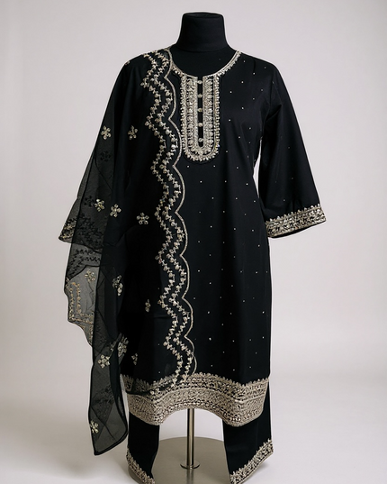 Elegant modal silk Kurti set For Women Tunic By Kurti Connection USA by Kurti Connection USA