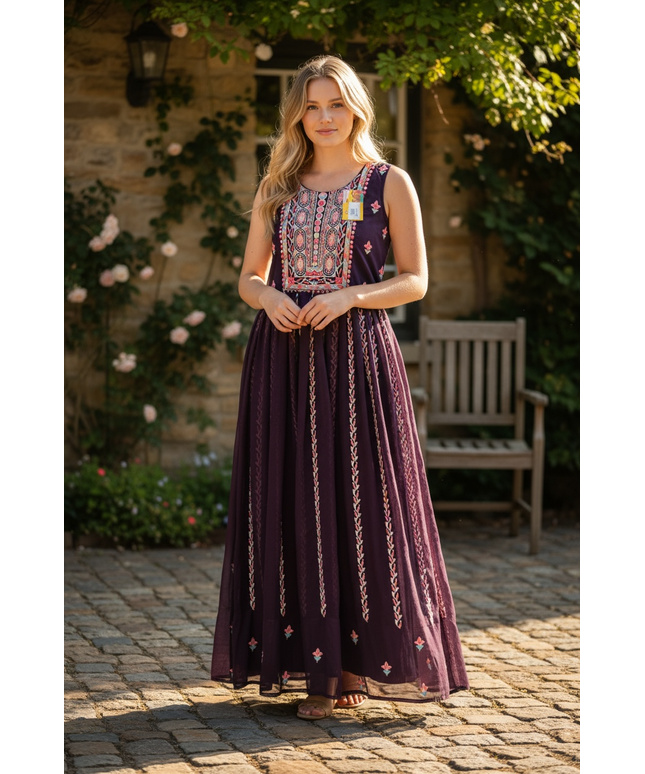 Party wear long Kurti by Kurti Connection USA