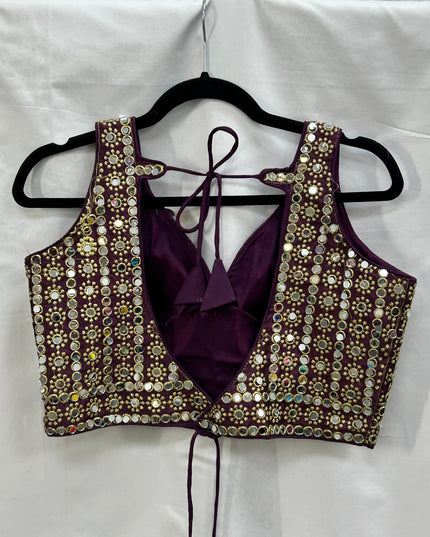 Mirror work blouse by Kurti Connection USA