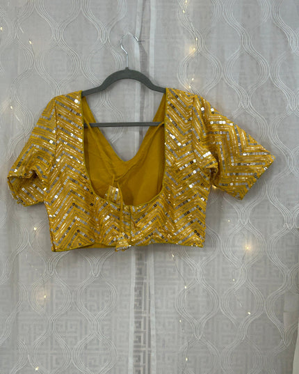 Sequin work blouse by Kurti Connection USA