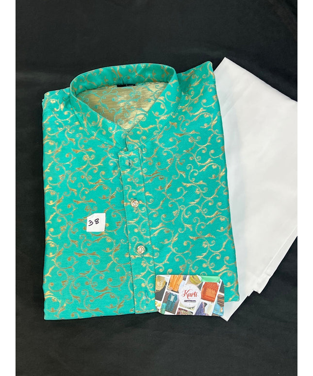 Cotton silk Kurta set for men