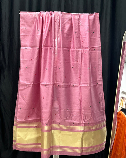 Gajji silk dupatta with light mirror work by Kurti Connection USA