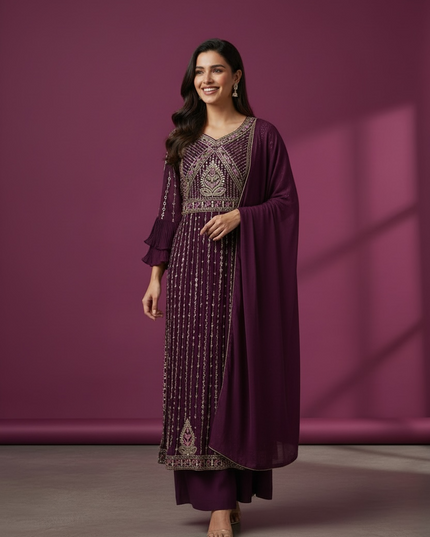 Nayra cut dress with pants