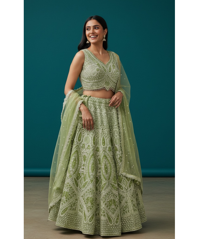Heavy party wear lehenga Choli set