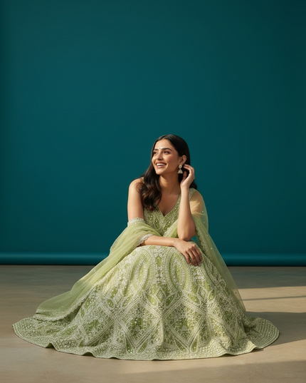 Heavy party wear lehenga Choli set