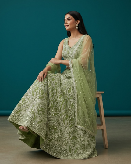 Heavy party wear lehenga Choli set