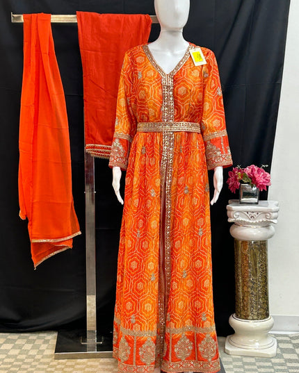 Bandhani long dress / Anarkali